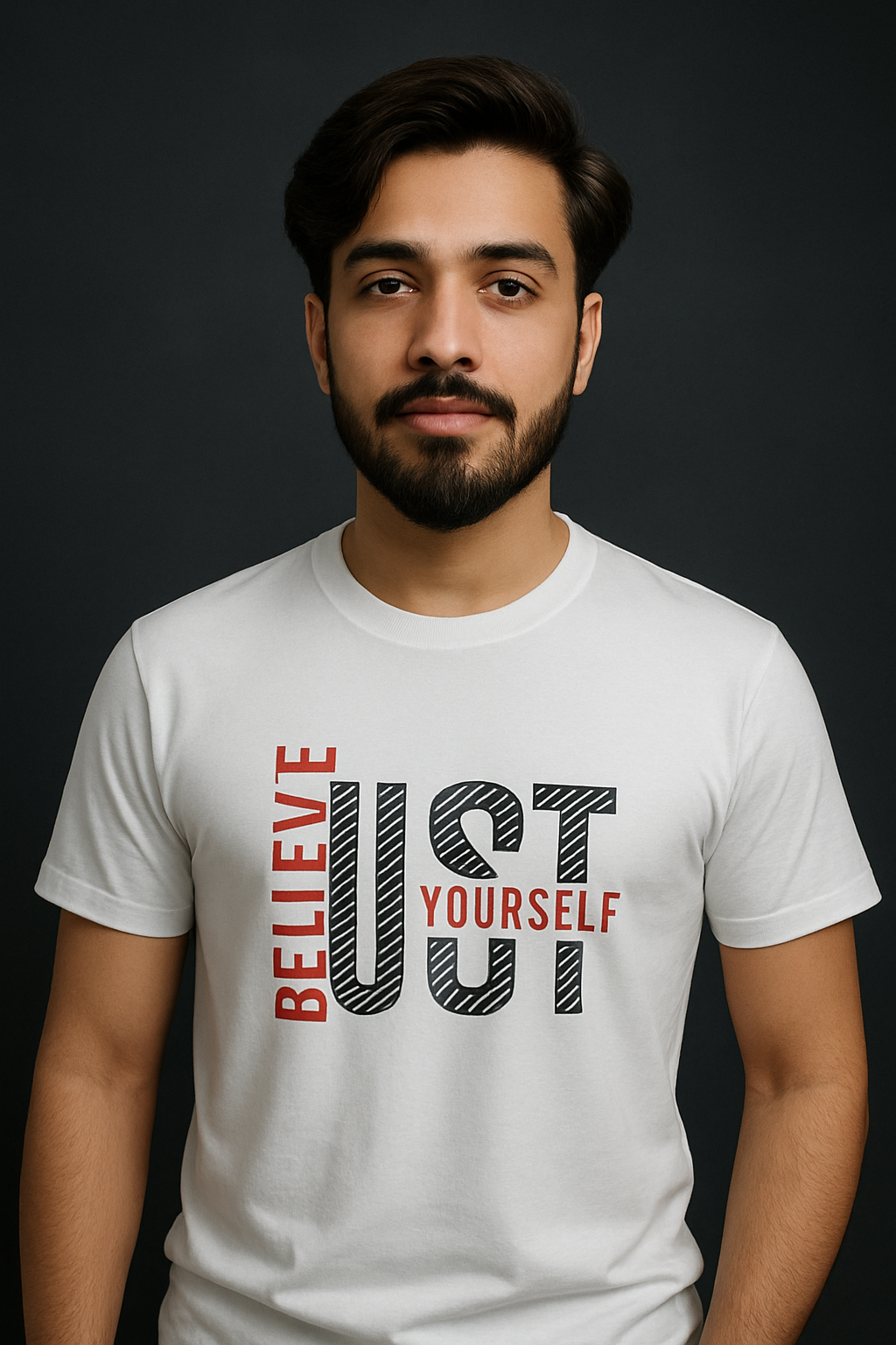 Believe Yourself Printed T-Shirt – Half Sleeve | Teetuff
