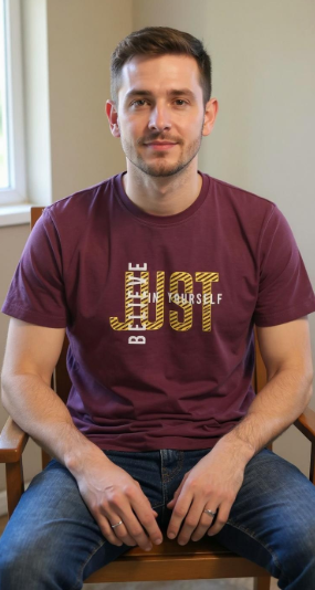 Believe Yourself Printed T-Shirt – Half Sleeve | Teetuff