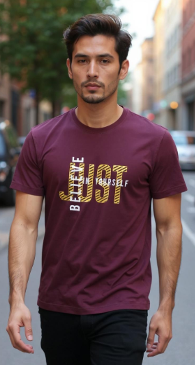 Believe Yourself Printed T-Shirt – Half Sleeve | Teetuff