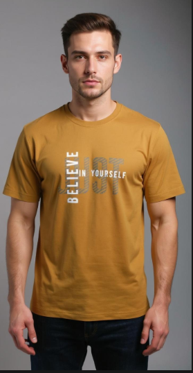 Believe Yourself Printed T-Shirt – Half Sleeve | Teetuff