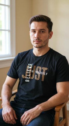 Believe Yourself Printed T-Shirt – Half Sleeve | Teetuff