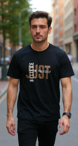 Believe Yourself Printed T-Shirt – Half Sleeve | Teetuff
