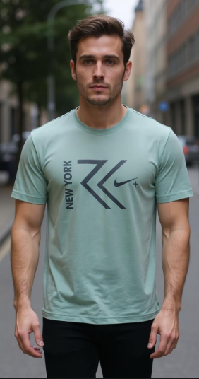 NEW YORK Sport Graphic T-Shirt for Men – Black & Yellow | Dry-Fit Style