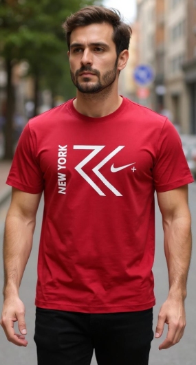 NEW YORK Sport Graphic T-Shirt for Men – Black & Yellow | Dry-Fit Style