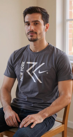 NEW YORK Sport Graphic T-Shirt for Men – Black & Yellow | Dry-Fit Style