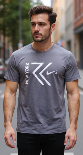 NEW YORK Sport Graphic T-Shirt for Men – Black & Yellow | Dry-Fit Style