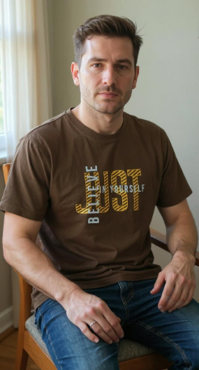 Believe Yourself Printed T-Shirt – Half Sleeve | Teetuff