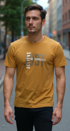 Believe Yourself Printed T-Shirt – Half Sleeve | Teetuff